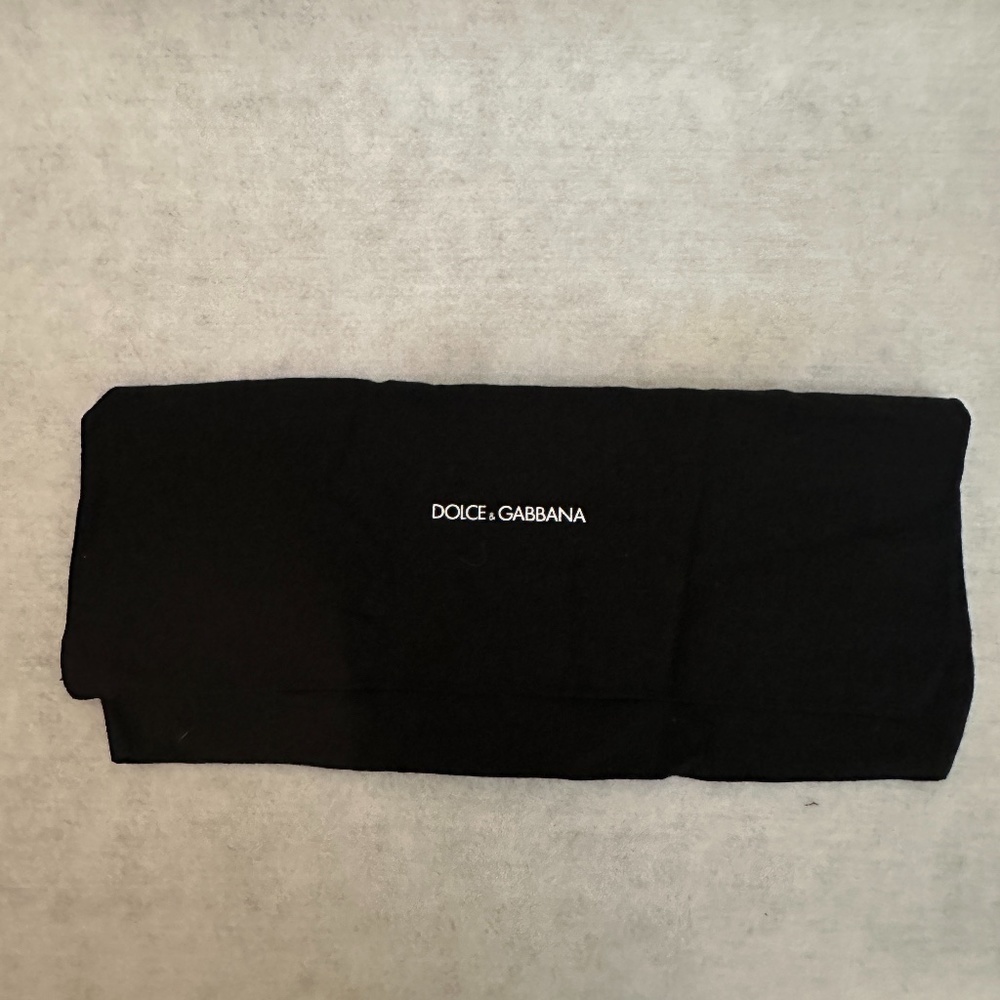 Dolce & Gabbana Dustbag 13" x 6" Cotton blend handkerchief fabric No fabric tag